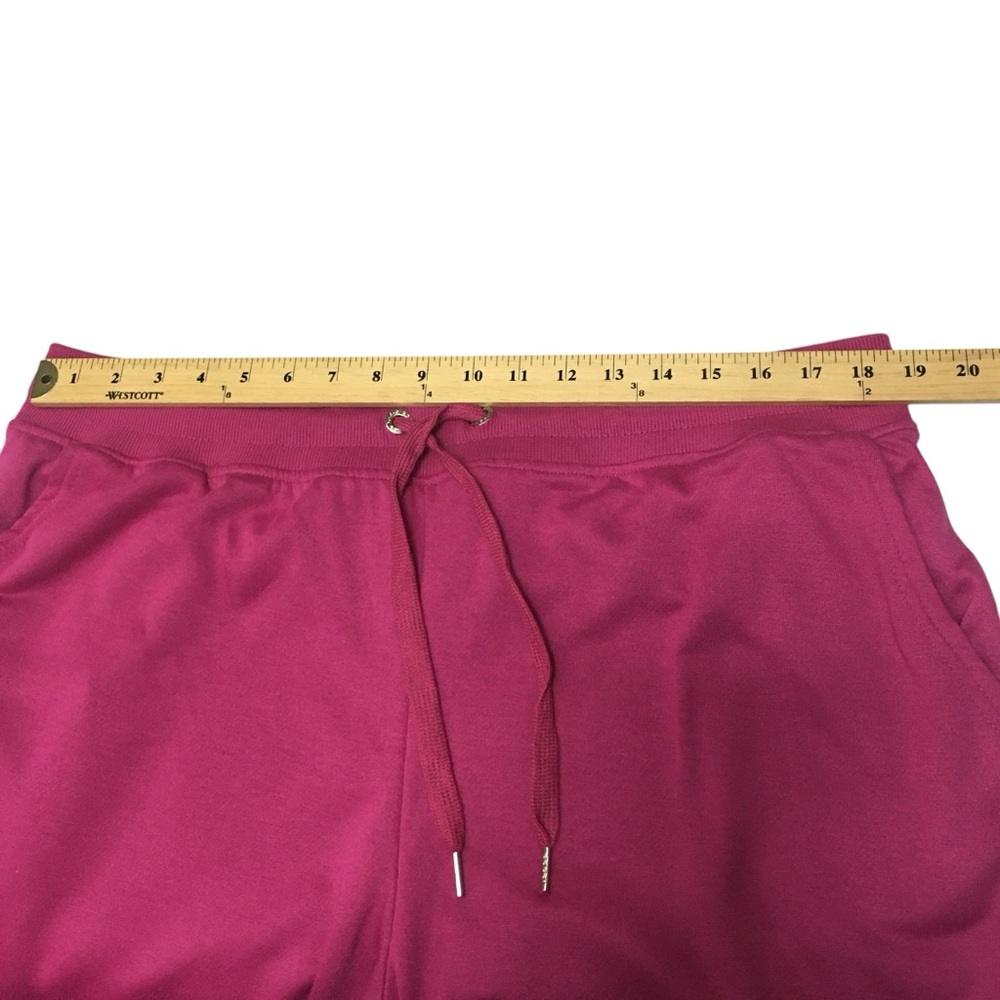 NWT 1X Bebe Sport (37x28) Fuschia Pink Logo Joggers Sweatpants - Women’s - Picture 3 of 12